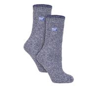 HEAT HOLDERS 2 Pairs Ladies Merino Wool Socks Warm Thermal Socks for Winter (4-8, Lilac)