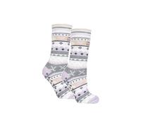 Heat Holders 2 Pairs Soul Warming Socks With Grips In Grey Grey
