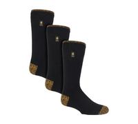 Heat Holders 3 Pack Mens Heavy Duty Knee High Work Socks, Long Thermal Boot Socks - 6-11 UK - Black