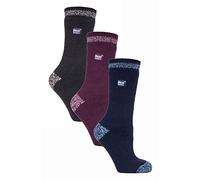 Heat Holders Womens - 3 Pack Multipack Ladies Insulated Thermal Socks for Winter - Catania - Multicolour - Size UK 4-8
