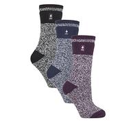 HEAT HOLDERS - 3 Pack Multipack Ladies Insulated Thermal Socks for Winter (4-8, Sydney)