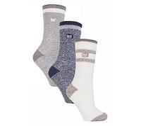 HEAT HOLDERS - 3 Pack Multipack Ladies Insulated Thermal Socks for Winter (4-8, Twist H&T)