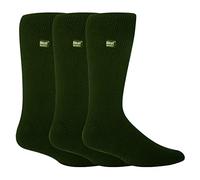HEAT HOLDERS - 3 Pack Multipack Mens Insulated Thermal Socks for Winter (6-11, Forest Green)