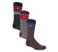 Heat Holders - 3 Pack Multipack Mens Insulated Thermal Socks for Winter - Black / Grey - Multicolour - Size UK 6-11