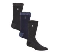 Heat Holders - 3 Pack Multipack Mens Insulated Thermal Socks for Winter - Palermo - Multicolour - Size UK 6-11