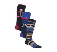 Heat Holders 3 Pair Multipack Ultra Lightweight Mens Thermal Ski Socks - 6-11 UK - Mix 2