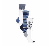 Heat Holders 3 Pair Multipack Ultra Lightweight Womens Thermal Ski Socks - 4-8 UK - Mix 2