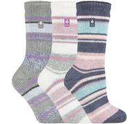 Heat Holders 3 Pairs Ladies Winter Thermal Socks - - Size: 4-6