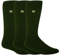 Heat Holders Men's 3 Pairs Original Thick Winter Thermal Socks for Cold Weather in Green | Size: 12-14 Heat Holders Green 12-14