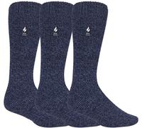 Heat Holders 3 Pairs Mens Original Thick Winter Thermal Socks - - Size: 6-8