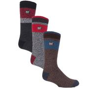 Heat Holders 3 Pairs Mens Thermal Socks for Winter - - Size: 6-8