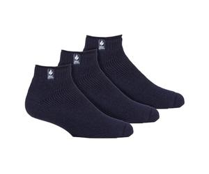 HEAT HOLDERS 3 Pairs Mens Thermal Trainer Socks Multipack Warm Ankle Socks