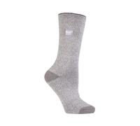 Heat Holders 3 Pairs Thin Lightweight Thermal Dress Socks For Winter In Silver Silver 4-8