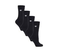 Heat Holders 4 Pairs Ultra Lite Extra Thin 1.0 Tog Casual Thermal Socks In Black
