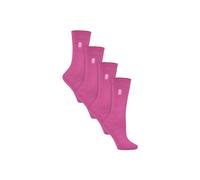 Heat Holders 4 Pairs Ultra Lite Extra Thin 1.0 Tog Casual Thermal Socks In Pink Pink