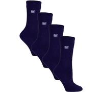 Heat Holders 4 Pairs Ultra Lite Extra Thin 1.0 Tog Casual Thermal Socks In Navy