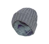 HEAT HOLDERS - Boys Every Day Casual Wear Ribbed Turnover Winter Hat for Kids (7-10 Years, Pebble Melange)