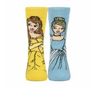 Heat Holders Children's Disney Princess Novelty Lightweight Thermal Socks - 12-3 UK - Blue / Yellow