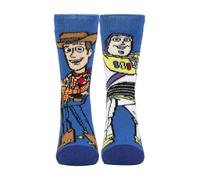 HEAT HOLDERS SOCKSHOP Disney Kids 1.6 TOG Lite Toy Story Woody and Buzz Thermal Socks Pack of 1 Blue 12.5-3.5