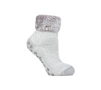 Heat Holders Cosy Fluffy Bed Socks | Warm Thermal Lounge Socks And In Grey Grey
