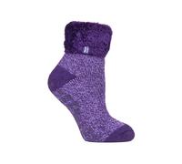 Heat Holders Cozy Fluffy Bed Socks | Warm Thermal Lounge Socks And In Purple Purple 12-3