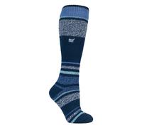 Heat Holders Extra Long 2.3 Tog Winter Knee High Thermal Ski Socks In Blue Blue