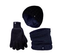 Heat Holders Extra Long Fleece Oversized Snoodie for Ultimate Warmth & Coziness - L-XL - Navy