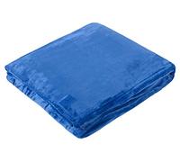 HEAT HOLDERS - Extra Soft Winter Warm 1.7 TOG Large Luxury Thermal Fleece Throw Blanket - 180 x 200 cm (One Size, Royal Blue)