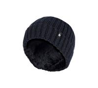 Heat Holders Girl's Thick Chunky Ribbed Thermal Beanie Hat for Winter in Black | Size: 7-10 Years Heat Holders Black 7-10 Years