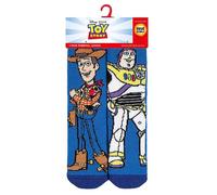 HEAT HOLDERS SOCKSHOP Disney Kids 1.6 TOG Lite Toy Story Woody and Buzz Thermal Socks Pack of 1 Blue 9-12