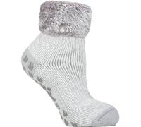 HEAT HOLDERS SOCKSHOP Kids Socks - Plain Lounge Socks, Thermal, Winter Warm, 1 Pair, Ages 8-12 Years Queenstown Silver Grey