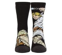 HEAT HOLDERS Kids Star Wars Socks Lite | Winter Novelty Socks for Boys (12-3, Luke & Yoda)