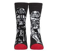 HEAT HOLDERS Kids Star Wars Socks Lite | Winter Novelty Socks for Boys (9-12, Darth & Stormtrooper)