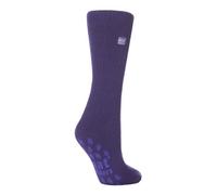 HEAT HOLDERS Ladies 2.3 tog Thermal SLIPPER socks 4-8 uk, 37-42 eur Violet