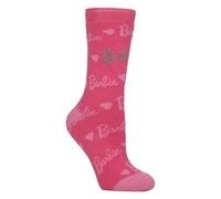 HEAT HOLDERS Ladies Barbie Patterned Thermal Novelty Socks TOG 1.6 Thick Warm Character Socks for Winter (4-8, Barbie)