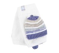 HEAT HOLDERS - Ladies Bronte Thermal Knitted Converter Versatile Mitten Gloves (One Size, Cream/Lilac)