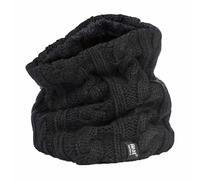 Heat Holders Ladies Cable Knit Winter Fleece Lined Thermal Neck Warmer - One Size - Black