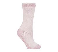 HEAT HOLDERS - Ladies Colourful Thick Winter Warm Thermal Slipper Socks (4-8, Dusted Pink (Florence), numeric_4)