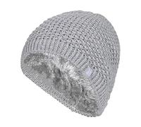 HEAT HOLDERS - Ladies Crochet Knit Fleece Lined Thermal Winter Beanie Hat | Chilly Day Outfit | Outdoor Headwear | Cold Weather Essential | Ear Coverage Layer | Heat Retaining Layer