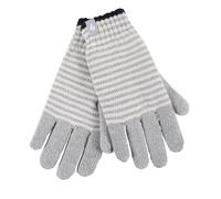 HEAT HOLDERS - Ladies Cute Striped Fairisle Warm Knitted Fleece Lined Winter Thermal Gloves (M/L, Grey (Oslo))