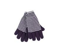 HEAT HOLDERS - Ladies Cute Striped Fairisle Warm Knitted Fleece Lined Winter Thermal Gloves (M/L, Purple (Oslo))