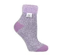 Heat Holders Ladies Extra Fluffy Thermal Bed Socks for Lounging Around - 4-7 UK - Grey
