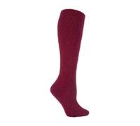 HEAT HOLDERS - Ladies Extra Long Thick Winter 2.7 TOG Coloured Knee High Thermal Wool Rich Socks (4-8 uk, Cherry (XL.Wool))