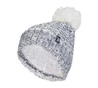 Heat Holders Ladies Fleece Lined Cuffed Thermal Winter Bobble Hat with Pom Pom - One Size - Black