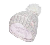 Heat Holders Ladies Fleece Lined Cuffed Thermal Winter Bobble Hat with Pom Pom - One Size - Coral