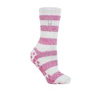 Heat Holders - Ladies Fleece Lined Slipper Socks Gripper House Socks