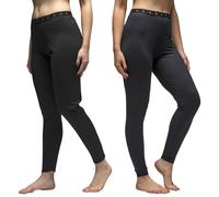 Heat Holders Ladies Long John Thermal Bottoms Xx-Warm Original Fleece Lined True Black S
