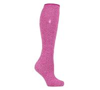 HEAT HOLDERS - Ladies Long Leg Reinforced 2.9 TOG Outdoor Merino Wool Thermal Socks for Winter (4-8, Pink)