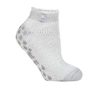 HEAT HOLDERS - Ladies Low Cut Ankle Slipper Socks with Non Slip Rubber Sole