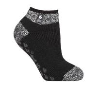 HEAT HOLDERS - Ladies Low Cut Ankle Slipper Socks with Non Slip Rubber Sole | Floor Traction | Night Time Footwear | Cold Weather Essential | Low Profile Shoe Layer | Home Lounging